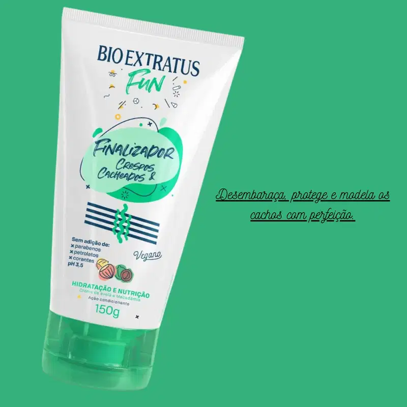 Kit Finalizador e Máscara Crespos e Cacheados- Bio Extratus