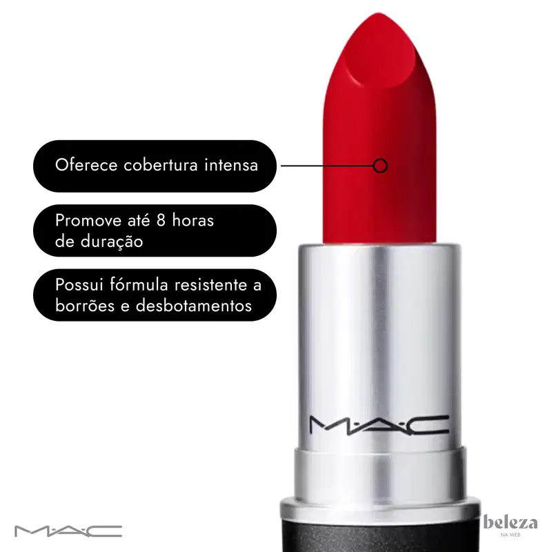 M·A·C Retro Matte Lipstick Ruby Woo - Batom 3g