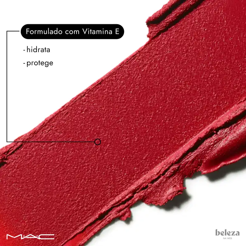 M·A·C Retro Matte Lipstick Ruby Woo - Batom 3g