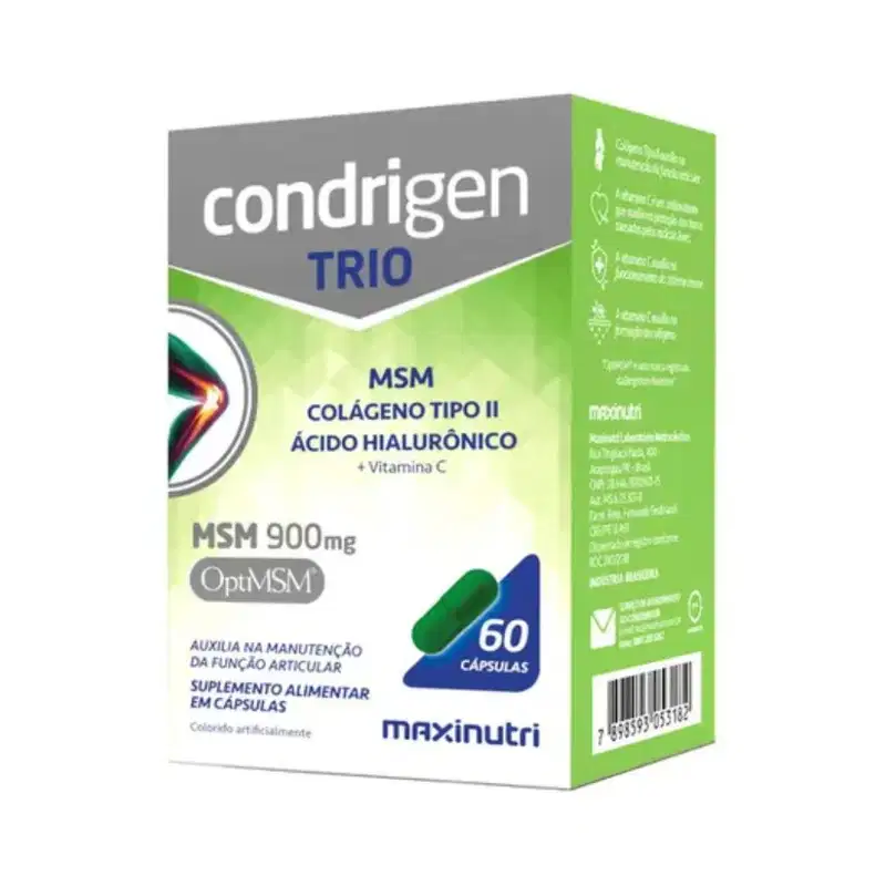 Kit C2 Suplemento Condrigen Trio MSM 900mg C60– Maxinutri