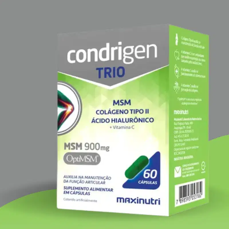 Kit C3 Suplemento Condrigen Trio MSM 900mg C60– Maxinutri