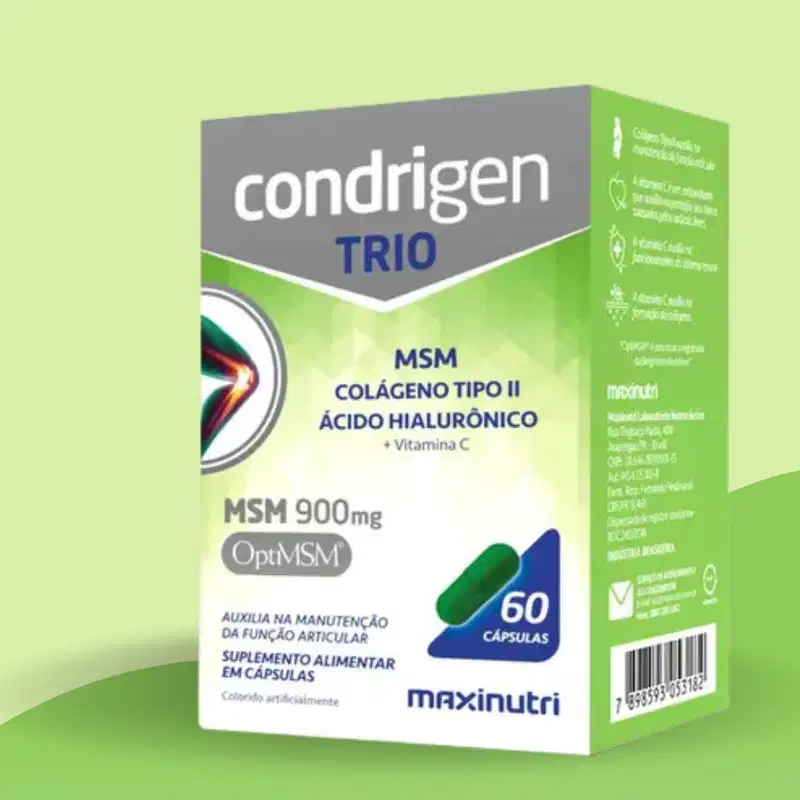 Kit C3 Suplemento Condrigen Trio MSM 900mg C60– Maxinutri