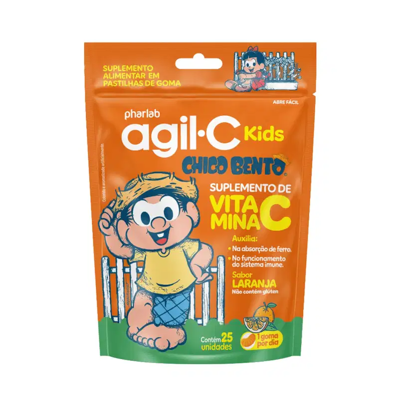 Kit Agil C Plus com 40 e Agil C Kids com 25 Gomas - Pharlab