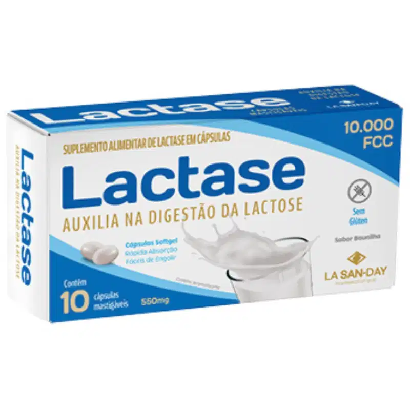 Kit La San-Day Lactase 10.000 - Suplemento Alimentar (30 Cápsulas)