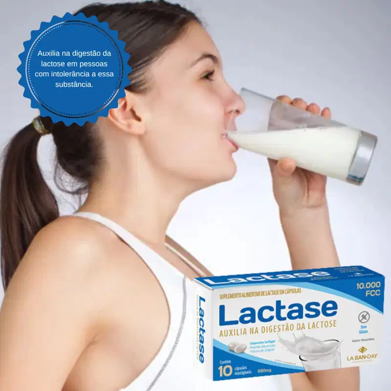 Kit La San-Day Lactase 10.000 - Suplemento Alimentar (30 Cápsulas)