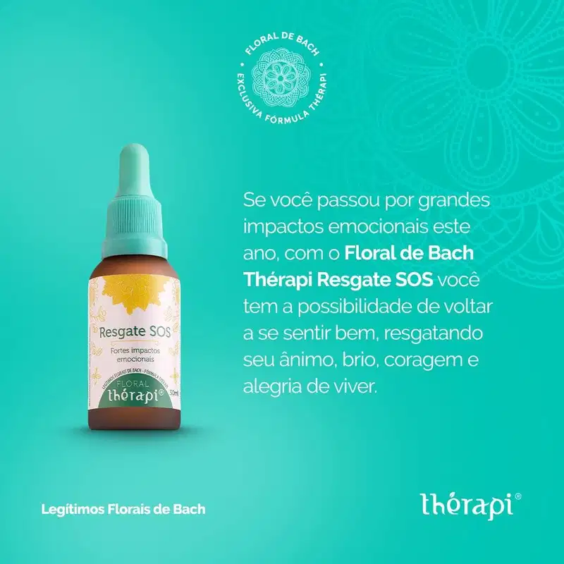 Kit com 2 Floral Thérapi Resgate SOS 30ml - Muwiz
