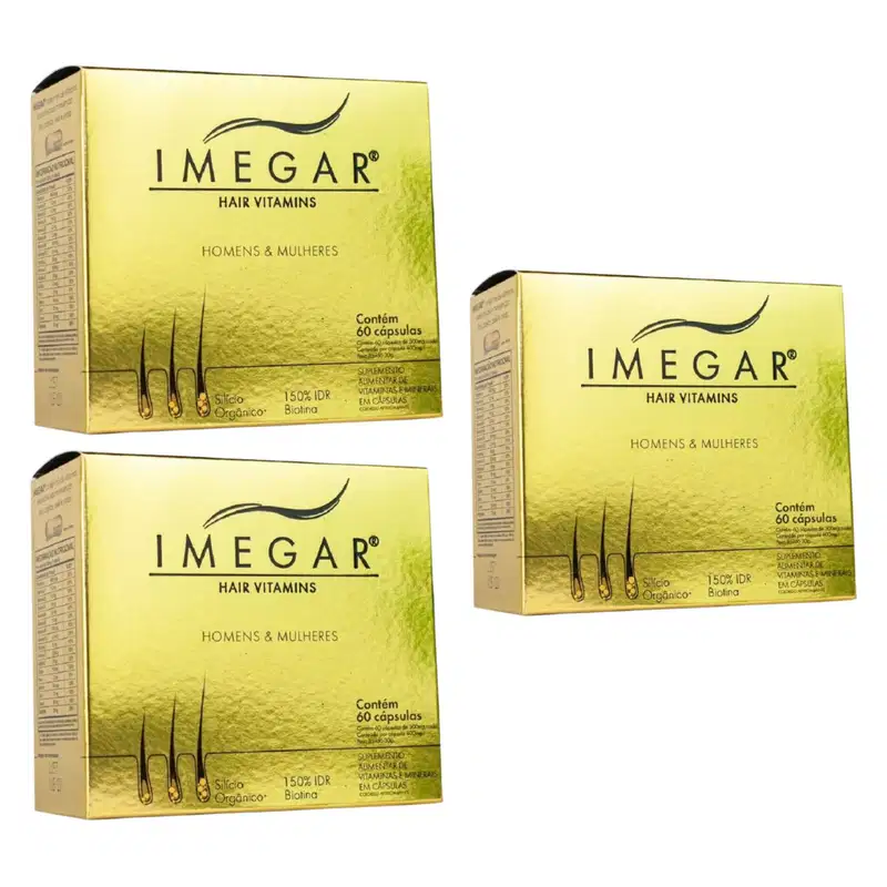 Kit C3 Suplemento  Imegar Homens Mulheres C60 - Prowin