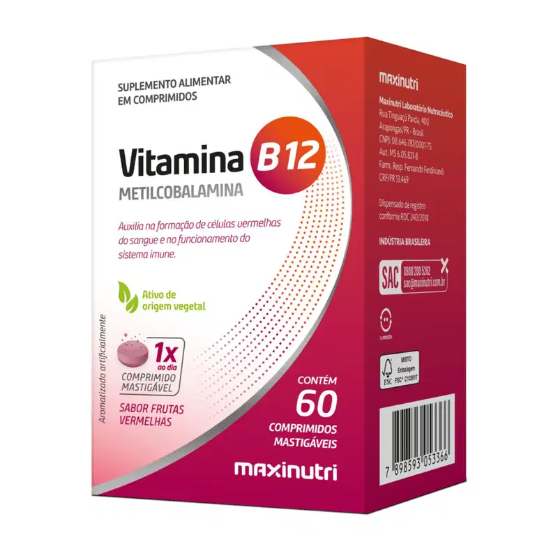 Kit C3 Vitamina B12 Metilcobalamina Para Cérebro - Maxinutri