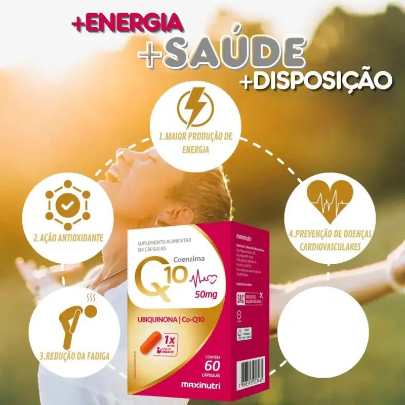 Kit C3 Coenzima Q10 Suplemento Para Disposição 50mg - Maxinutri