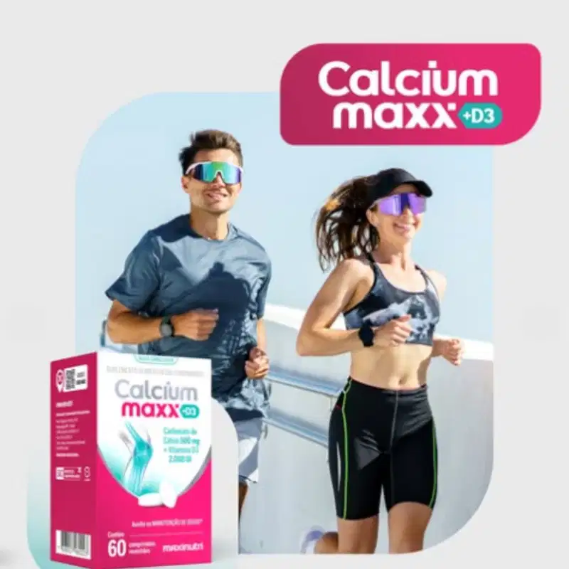 Suplemento Calcium Maxx D3 - Cálcio + Vitamina D3 2000UI - Maxinutri sabor sem sabor