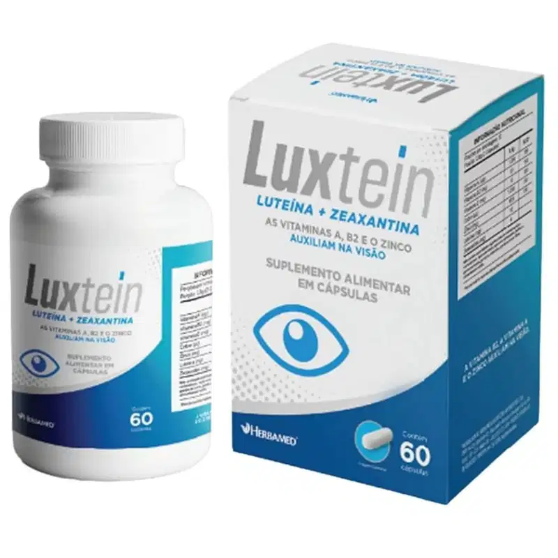 Suplemento Luxtein Luteina + Zeaxantina C60 Visão - Herbamed