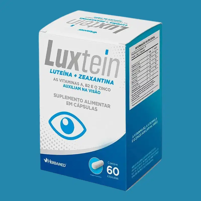 Suplemento Luxtein Luteina + Zeaxantina C60 Visão - Herbamed