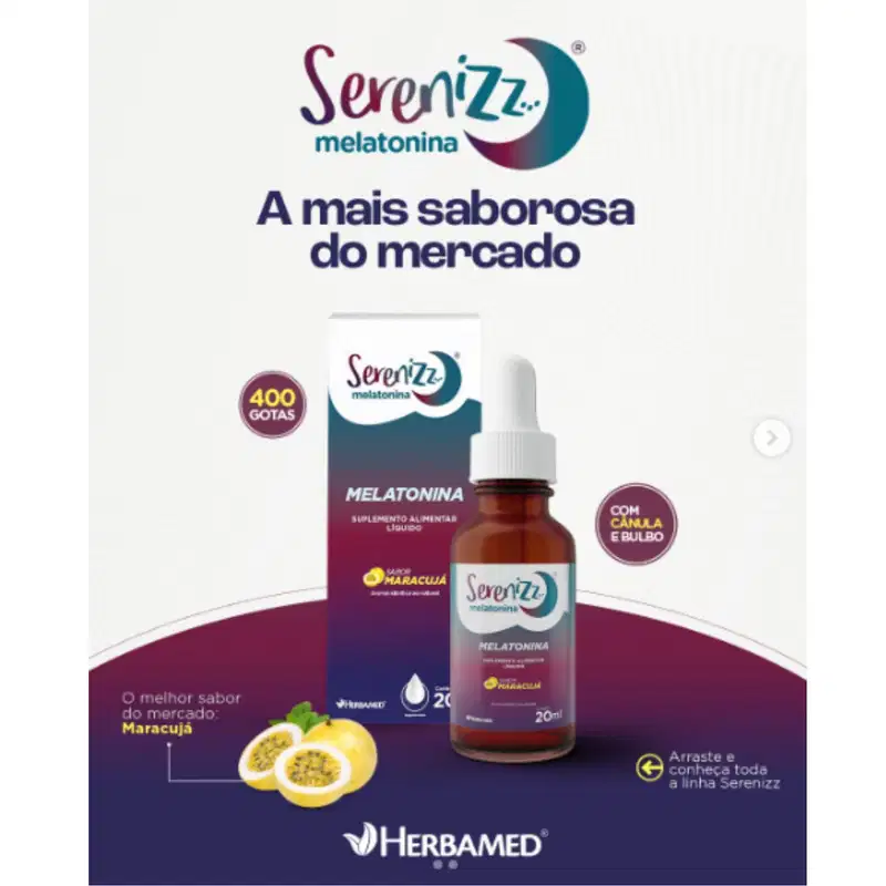 Serenizz Melatonina 20Ml Maracuja Herbamed
