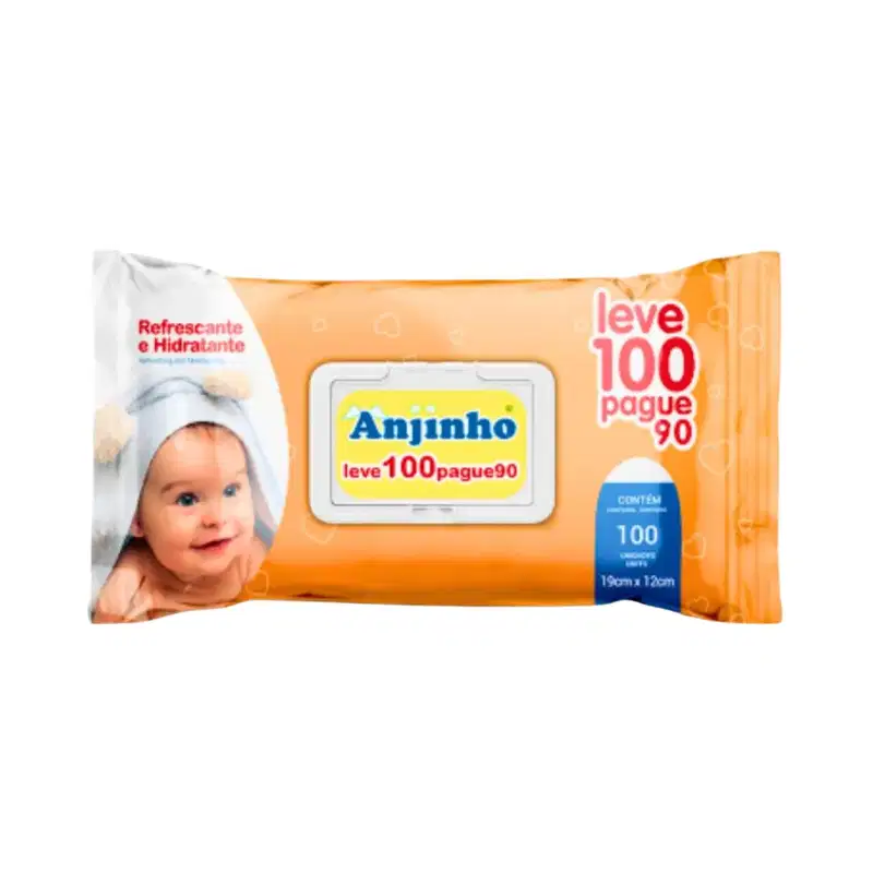 Kit C12 Lenço Umedecido Leve 100 Pague 90 - Anjinho