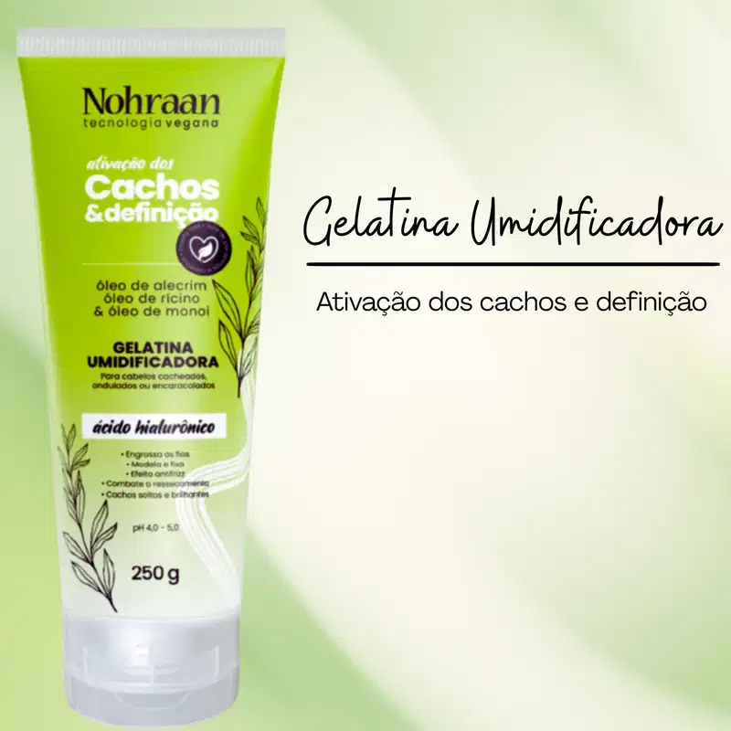 Nohraan Gelatina Umidificadora 250G Cachos Alecrimricino