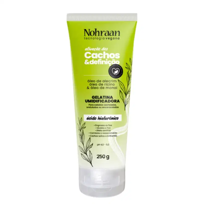 Nohraan Gelatina Umidificadora 250G Cachos Alecrimricino