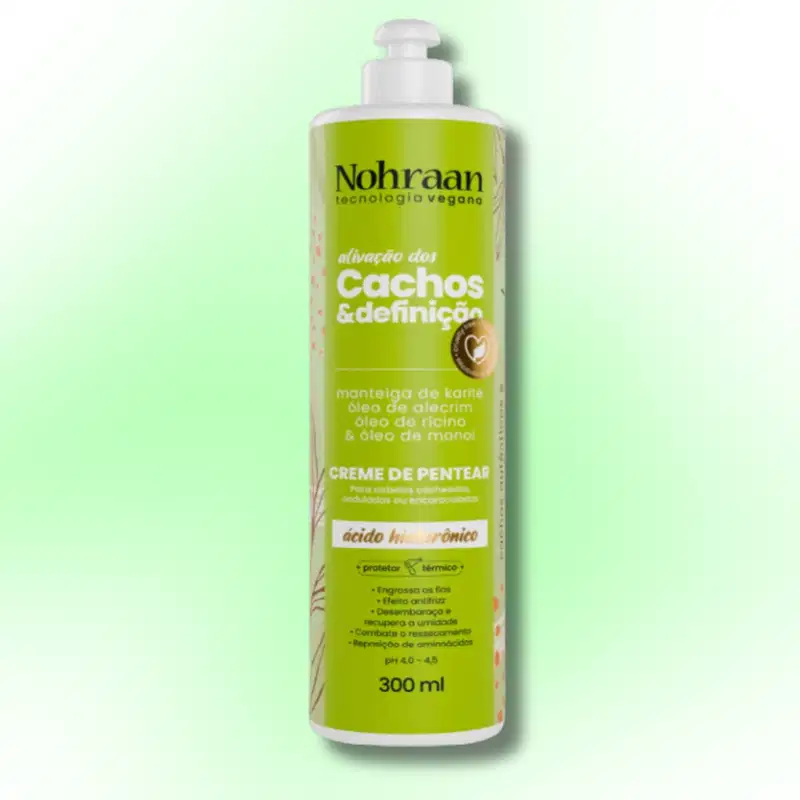 Nohraan Cr Pentear 300Ml Cachos Alecrim