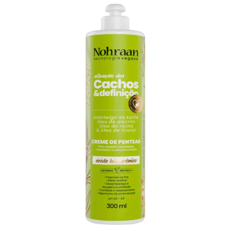 Nohraan Cr Pentear 300Ml Cachos Alecrim
