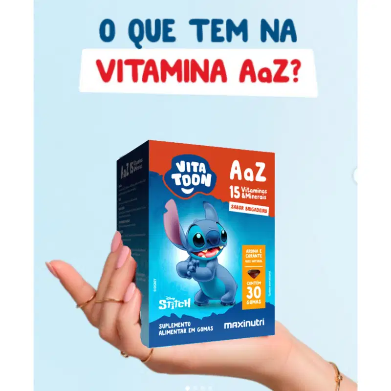 Vitatoon Maxinutri Stitch Az C30 Gomas Brigadeiro