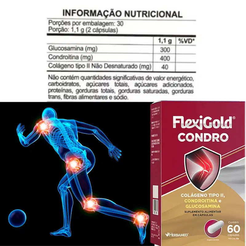 Flexigold Condro C60 Herbamed – Saúde das Articulações