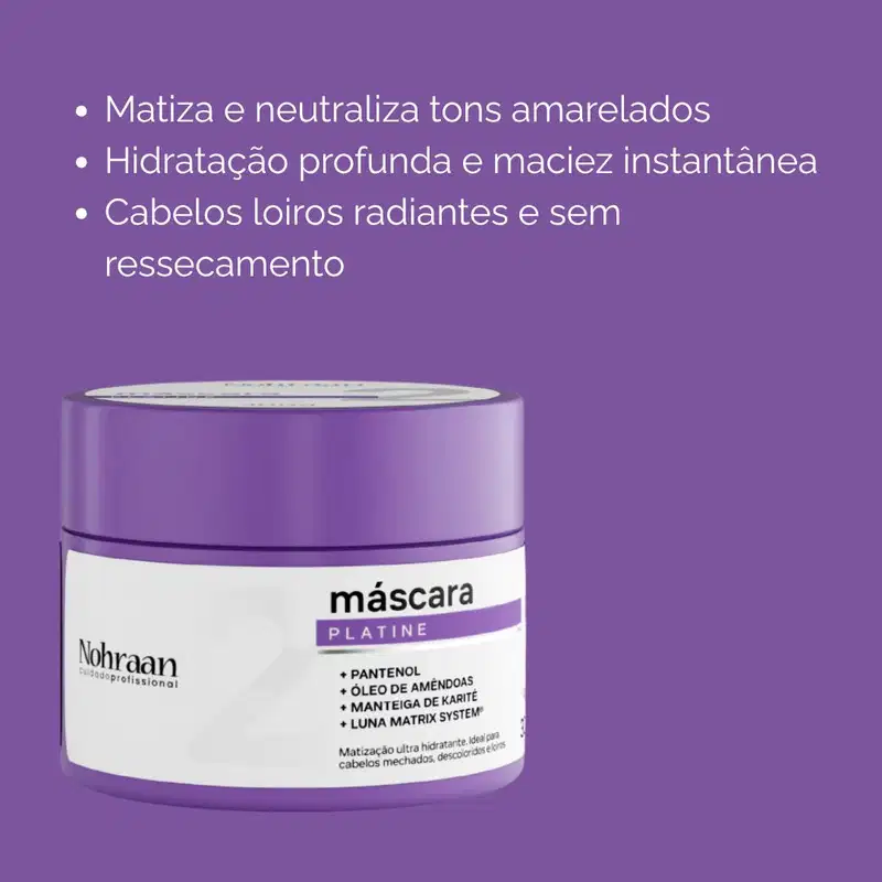 Nohraan Máscara Matizadora Platine 300g Loiros
