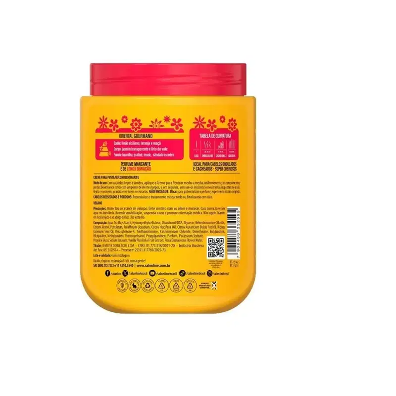CREME DE PENTEAR XEROSA SALON LINE 800G BAUNILHA DOCE