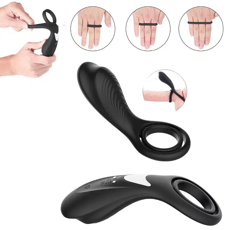 Dorado - Anel Peniano e Escroto Com Vibração - Estimula Clitóris 9 Vibrações