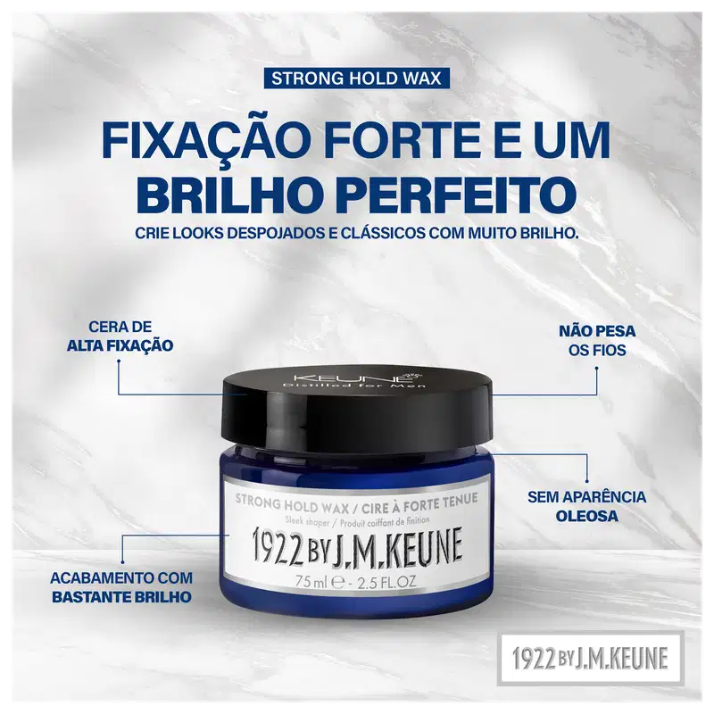 Keune 1922 by J.M Keune Strong Hold Wax - Cera Modeladora 75ml