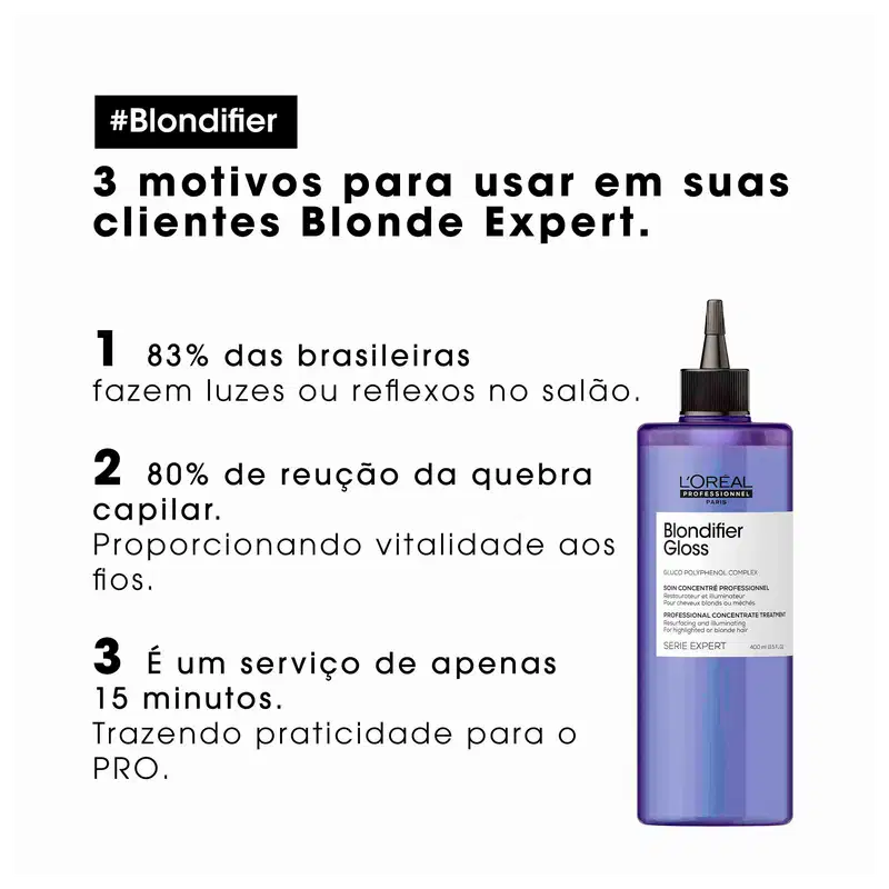 L'Oréal Professionnel Blondifier Gloss Concentrate Treatment - Tratamento Concentrado 400ml