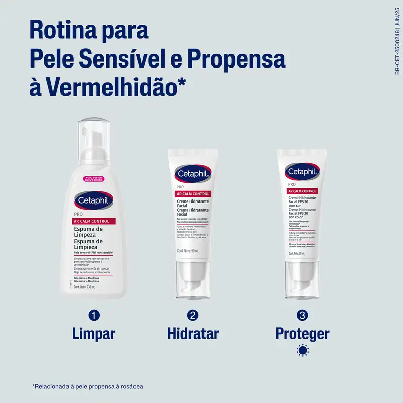 Cetaphil Pro AR Calm Control - Espuma de Limpeza Facial 236ml