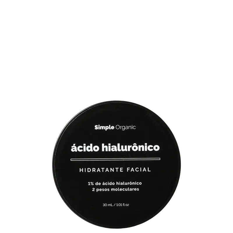 Simple Organic Ácido Hialurônico - Hidratante Facial 30ml
