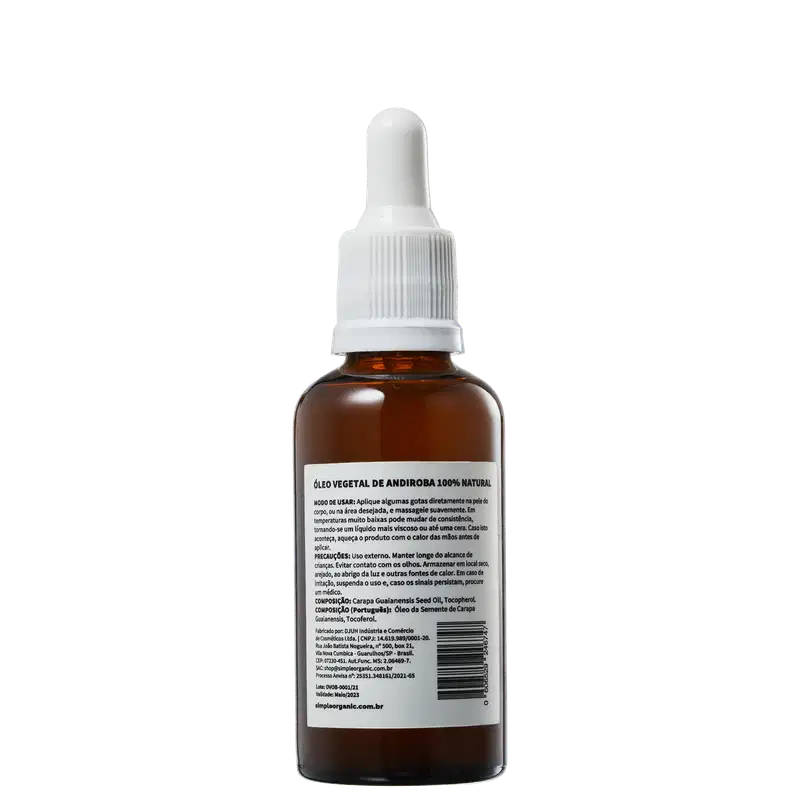 Simple Organic RAW Andiroba - Óleo Multifuncional 50ml