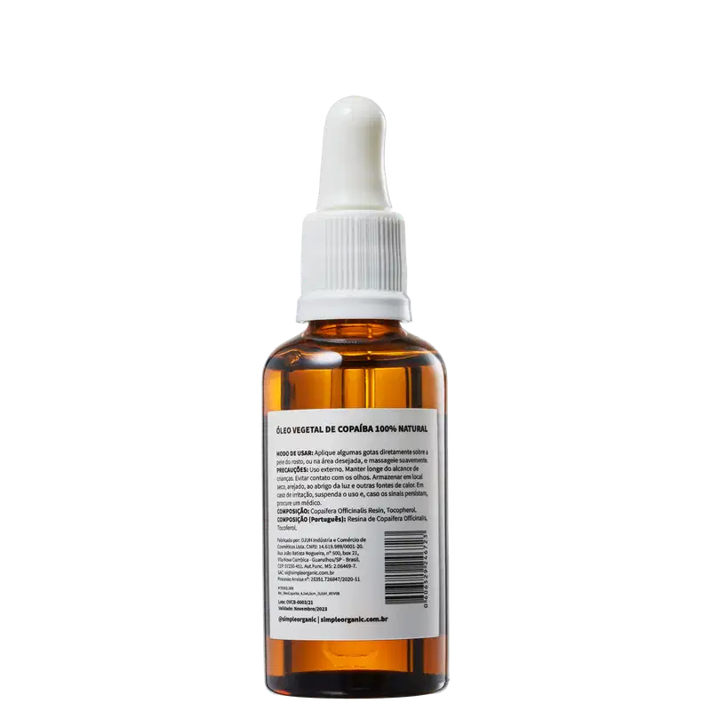 Simple Organic RAW Copaíba - Óleo Multifuncional 50ml