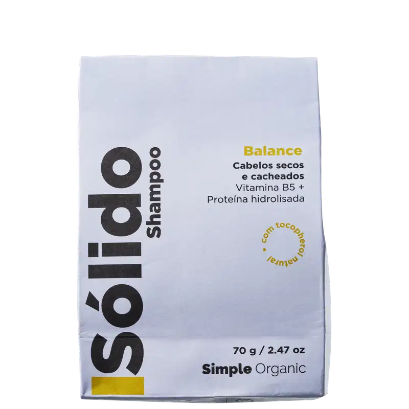 Simple Organic Sólido Balance - Shampoo em Barra 70g