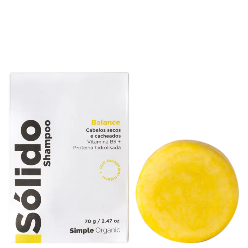 Simple Organic Sólido Balance - Shampoo em Barra 70g