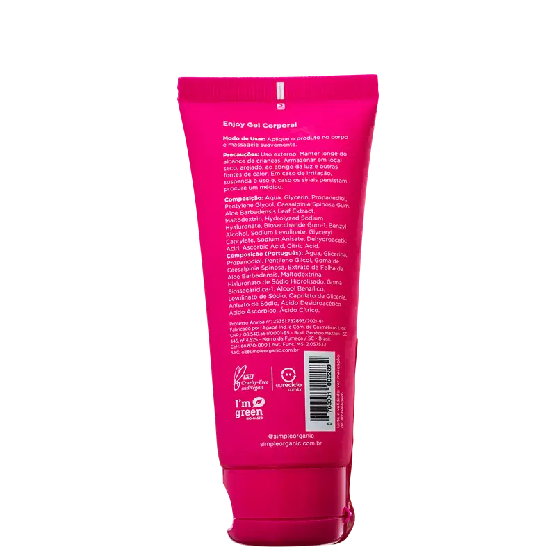 Simple Organic Enjoy - Gel Íntimo Corporal 60g