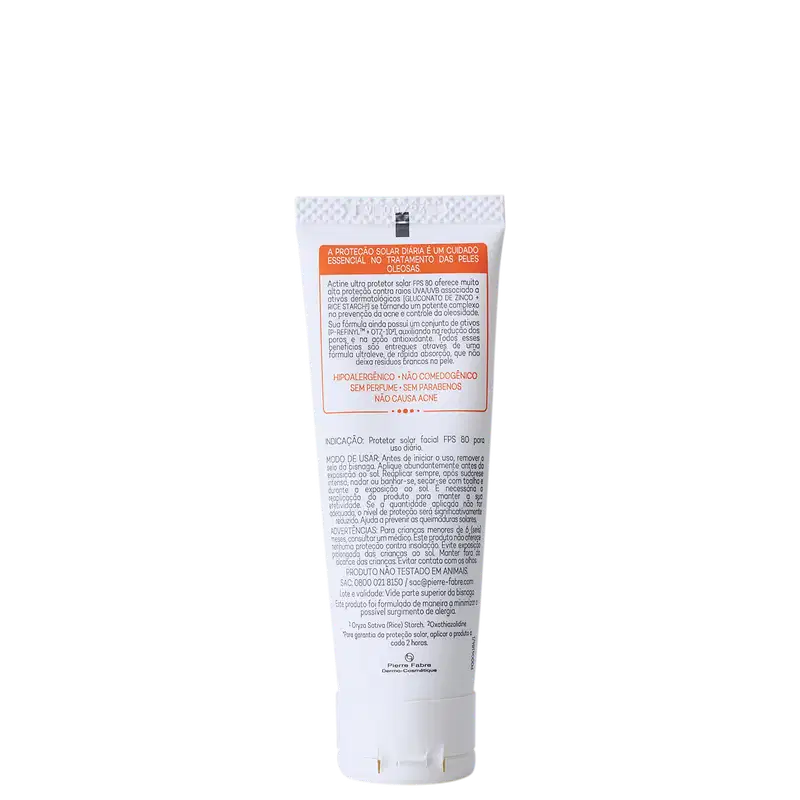 Darrow Actine Ultra FPS80 - Protetor Solar sem Cor 40g