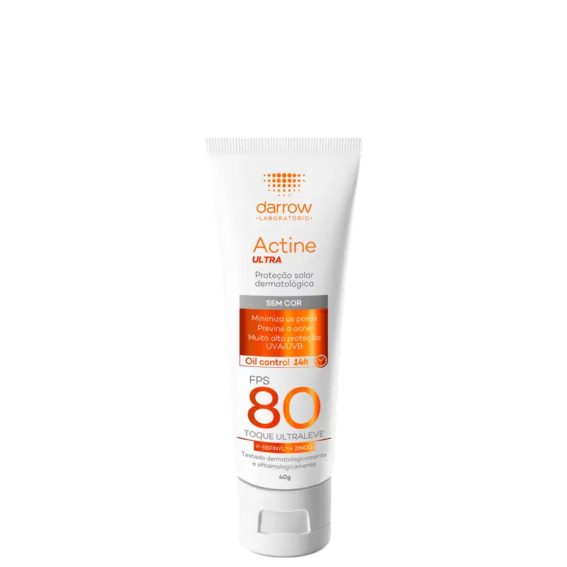 Darrow Actine Ultra FPS80 - Protetor Solar sem Cor 40g