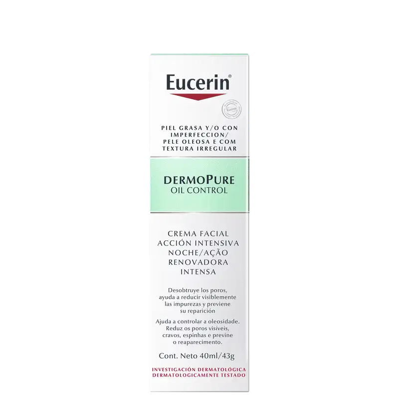 Eucerin DermoPure Oil Control Ação Renovadora Antiacne - Creme Facial 40ml