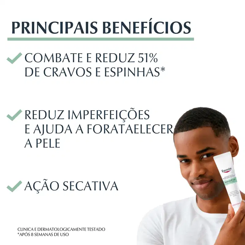 Eucerin DermoPure Oil Control Ação Renovadora Antiacne - Creme Facial 40ml
