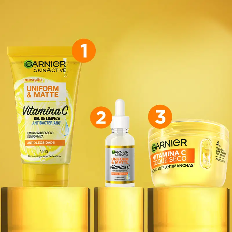 Garnier SkinActive Uniform & Matte - Gel de Limpeza Facial Antibacteriano 150ml