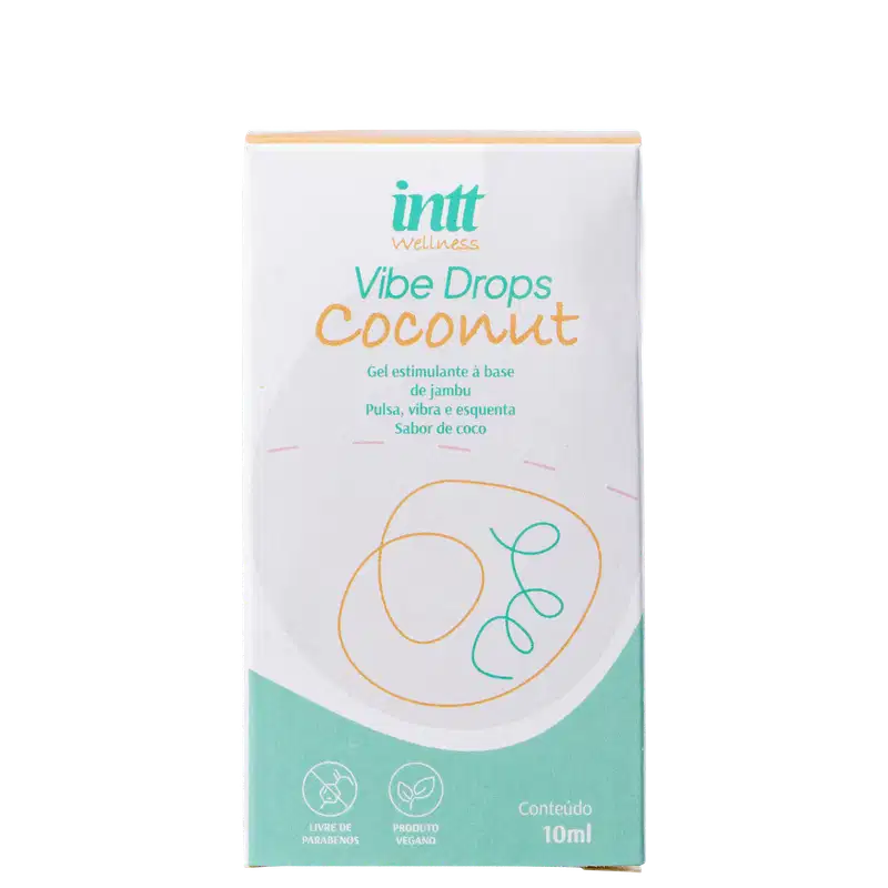 Intt Wellness Vibe Drops Coconut - Gel Corporal Estimulante 10ml