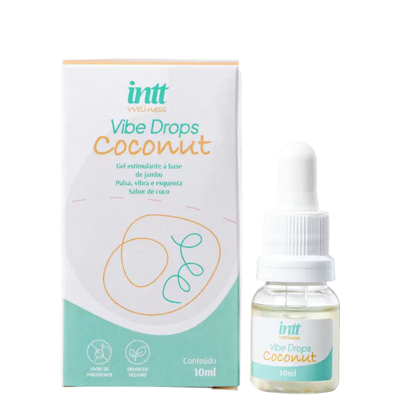 Intt Wellness Vibe Drops Coconut - Gel Corporal Estimulante 10ml