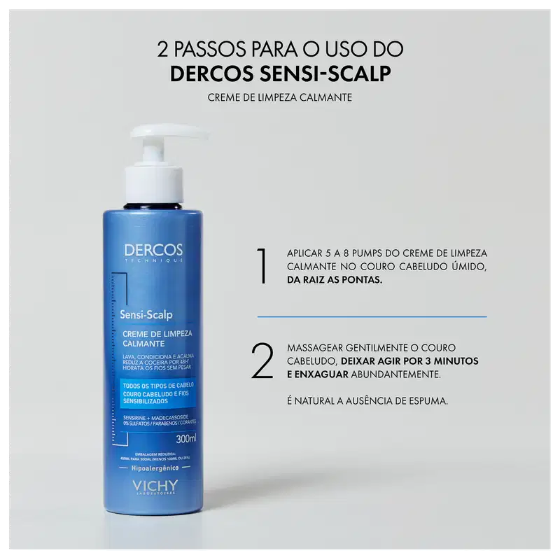 Vichy Dercos - Creme de Limpeza 300ml