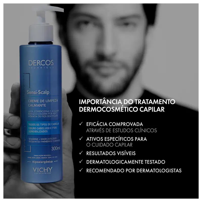 Vichy Dercos - Creme de Limpeza 300ml