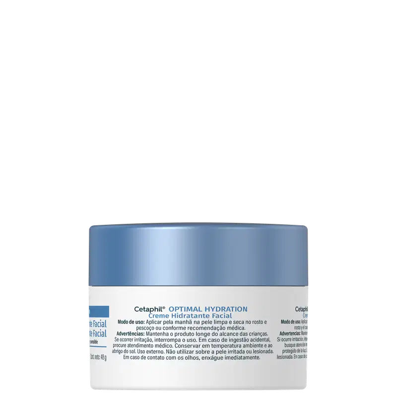 Cetaphil Optimal Hydration com Ácido Hialurônico - Creme Hidratante Facial 48g