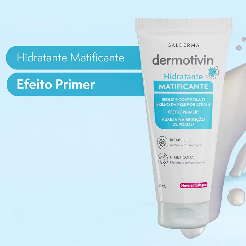 Dermotivin Benzac Pele Oleosa - Hidratante Matificante Facial 50ml