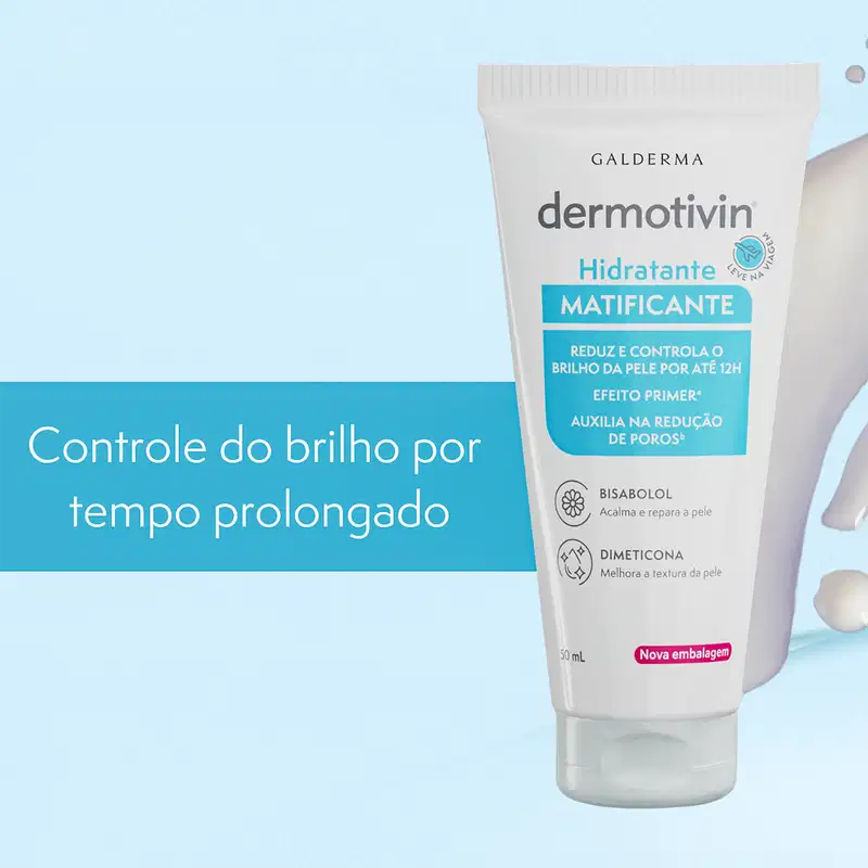 Dermotivin Benzac Pele Oleosa - Hidratante Matificante Facial 50ml