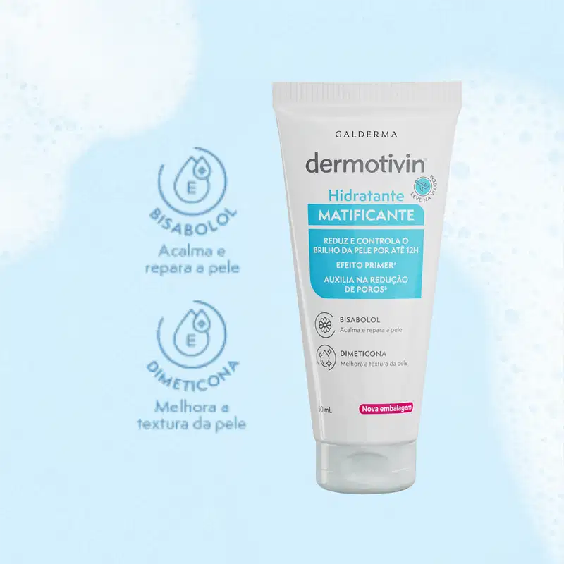 Dermotivin Benzac Pele Oleosa - Hidratante Matificante Facial 50ml