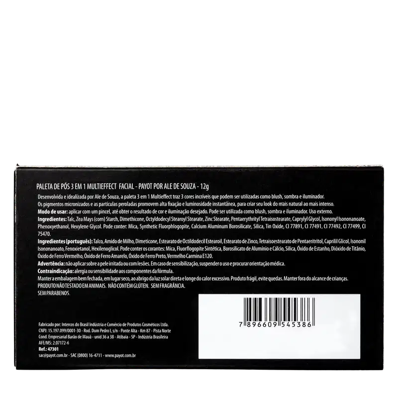 Payot por Ale de Souza 3 em 1 Multieffect - Paleta Multifuncional 12g